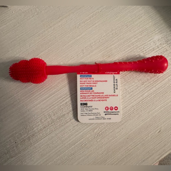KONG Brush New - Dog Toy Cleaning Brush - Picture 2 of 3